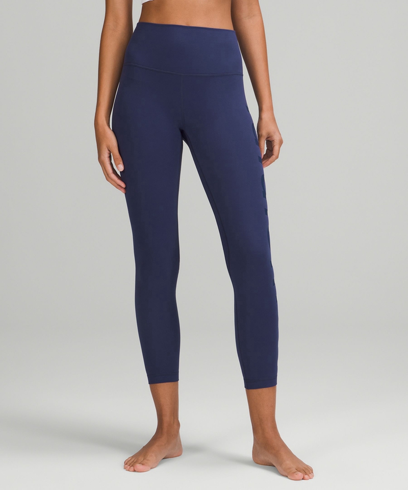 Lululemon Leggings Dame Marineblå | 98127-YFTI
