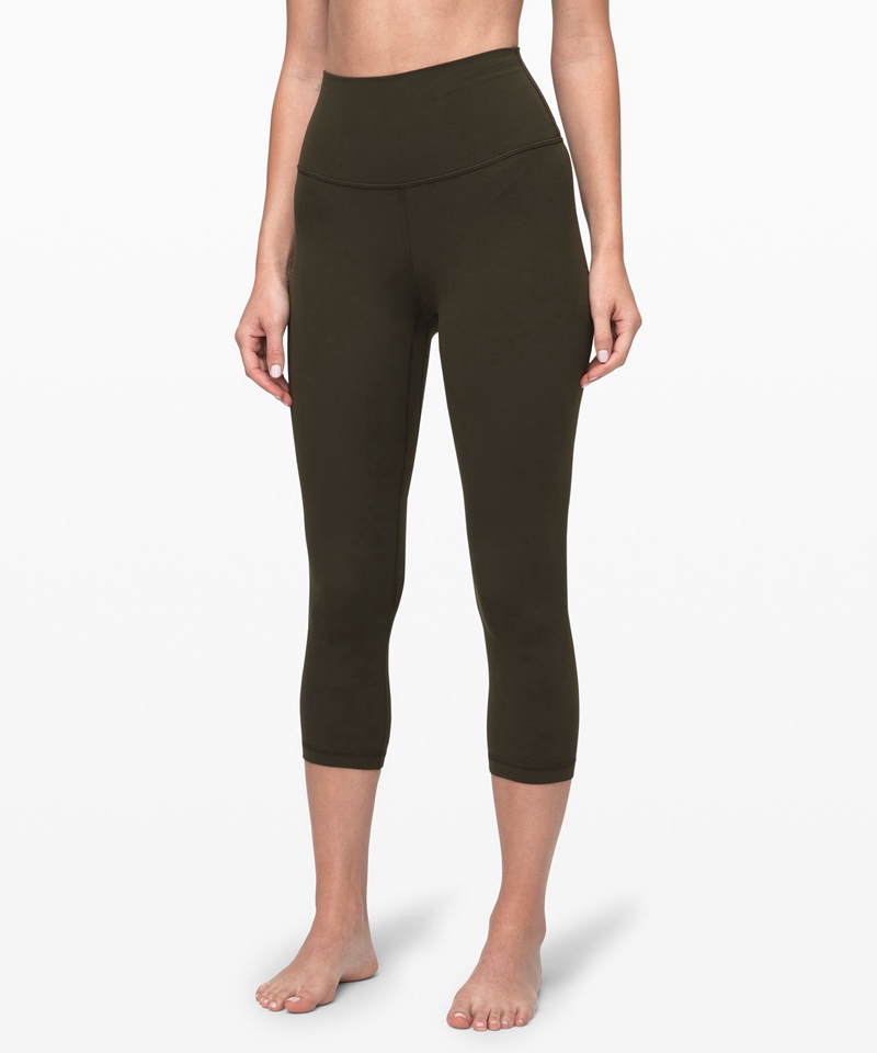 Lululemon Leggings Dame Mørke Olivengrønne | 25708-CXIG