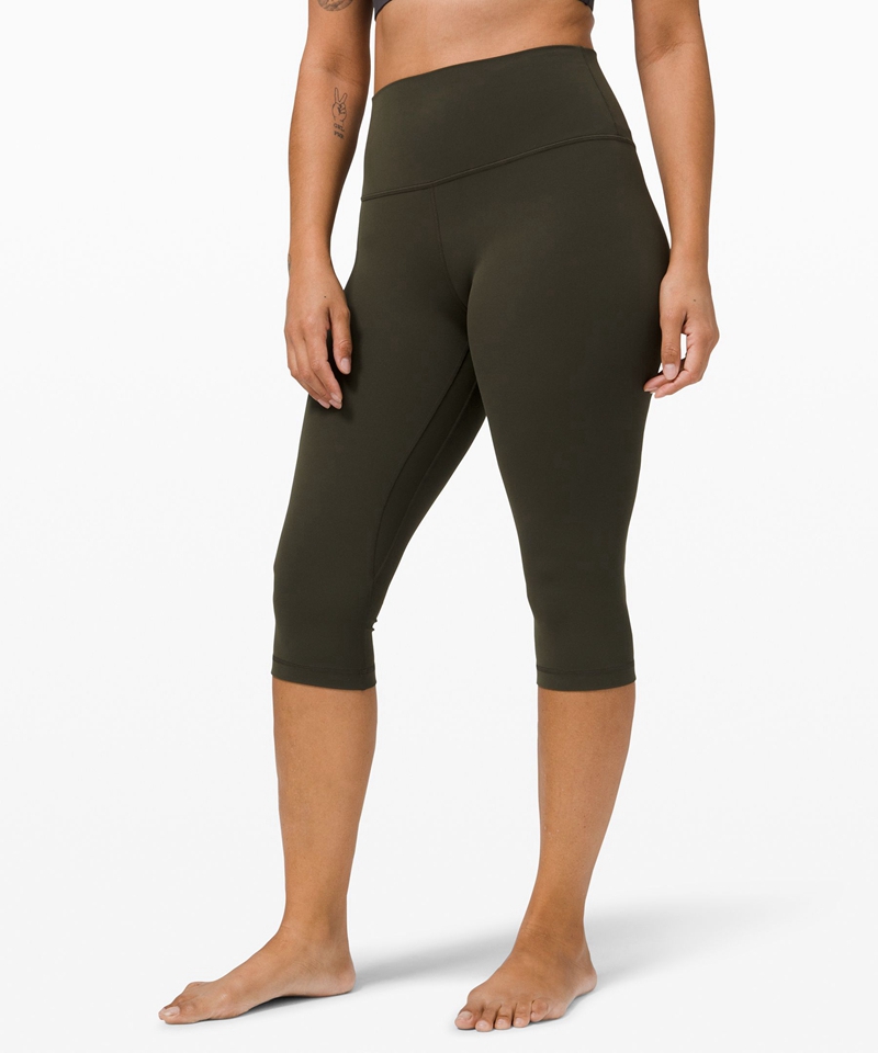 Lululemon Leggings Dame Mørke Olivengrønne | 39416-CLWD