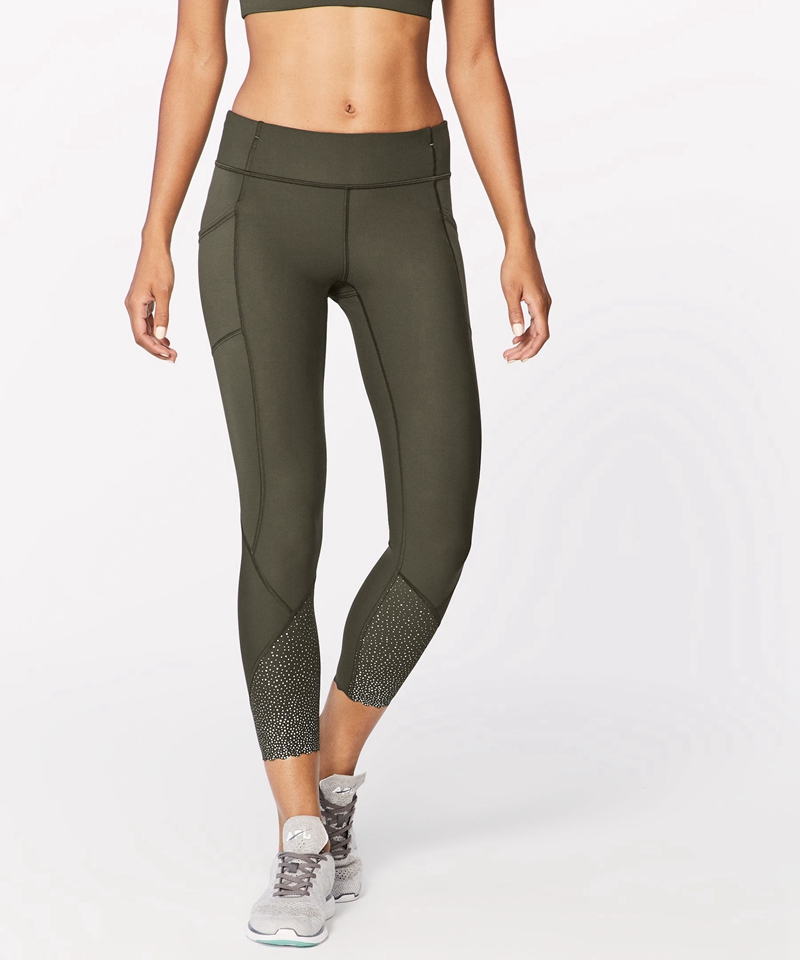 Lululemon Leggings Dame Mørke Olivengrønne | 70483-BOEZ