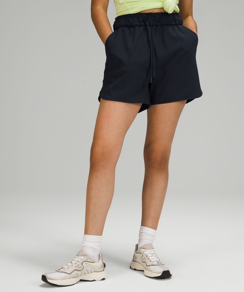Lululemon Shorts Dame Marineblå | 32478-EZAL