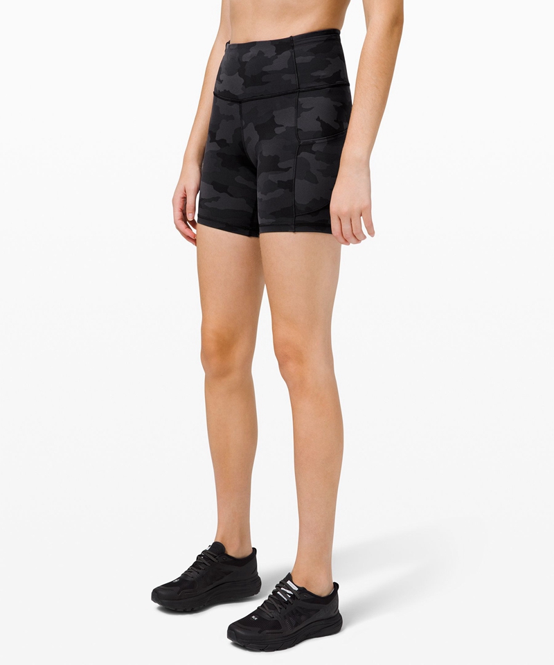 Lululemon Shorts Dame Svarte | 08536-ZEWP