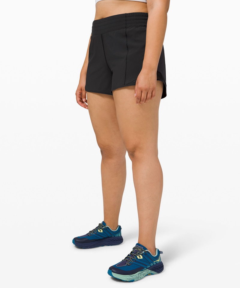 Lululemon Shorts Dame Svarte | 72581-KFED