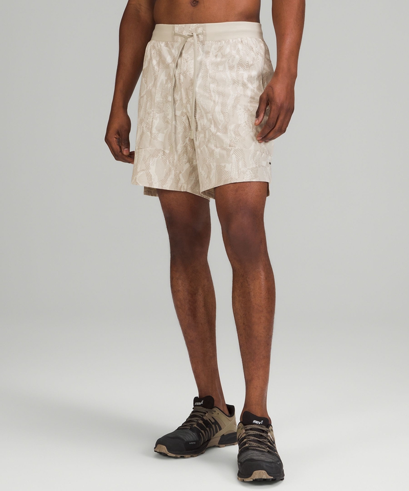 Lululemon Shorts Herre Beige | 27436-OLVR