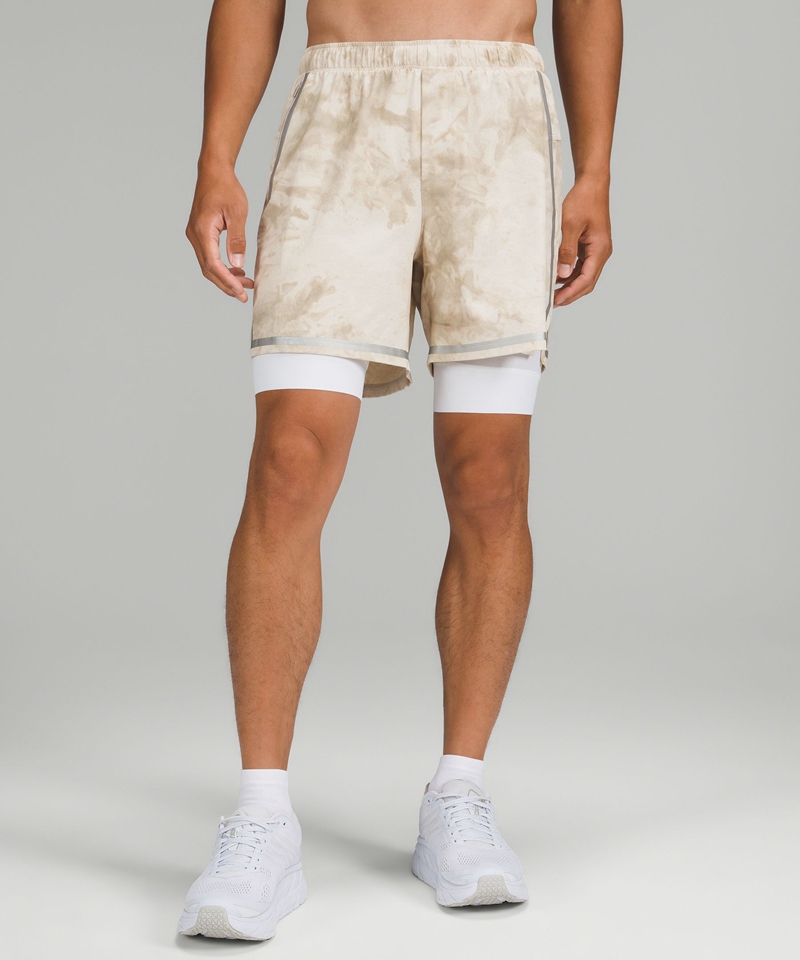 Lululemon Shorts Herre Beige | 78401-NUWK