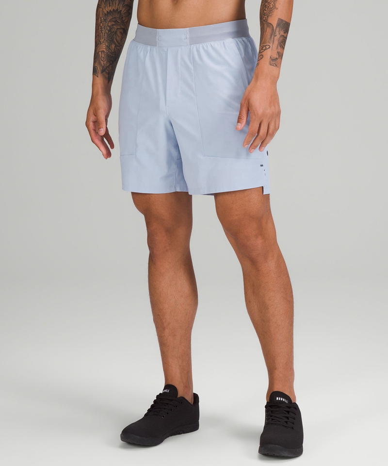 Lululemon Shorts Herre Blå | 42137-YFZN