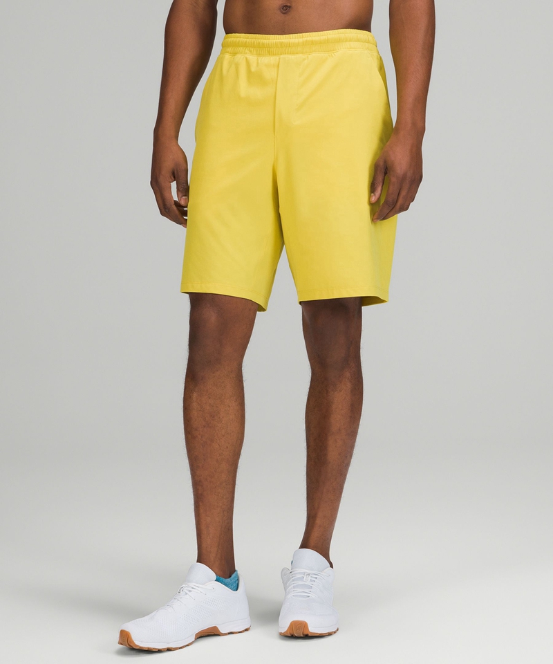 Lululemon Shorts Herre Gul | 85764-ULOA