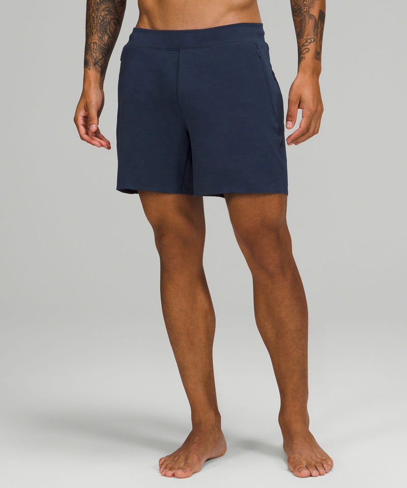 Lululemon Shorts Herre Marineblå | 30415-RBEI