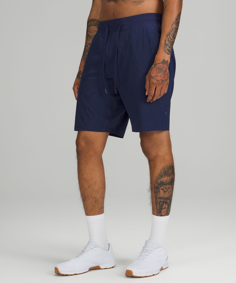 Lululemon Shorts Herre Marineblå | 47295-YMLO