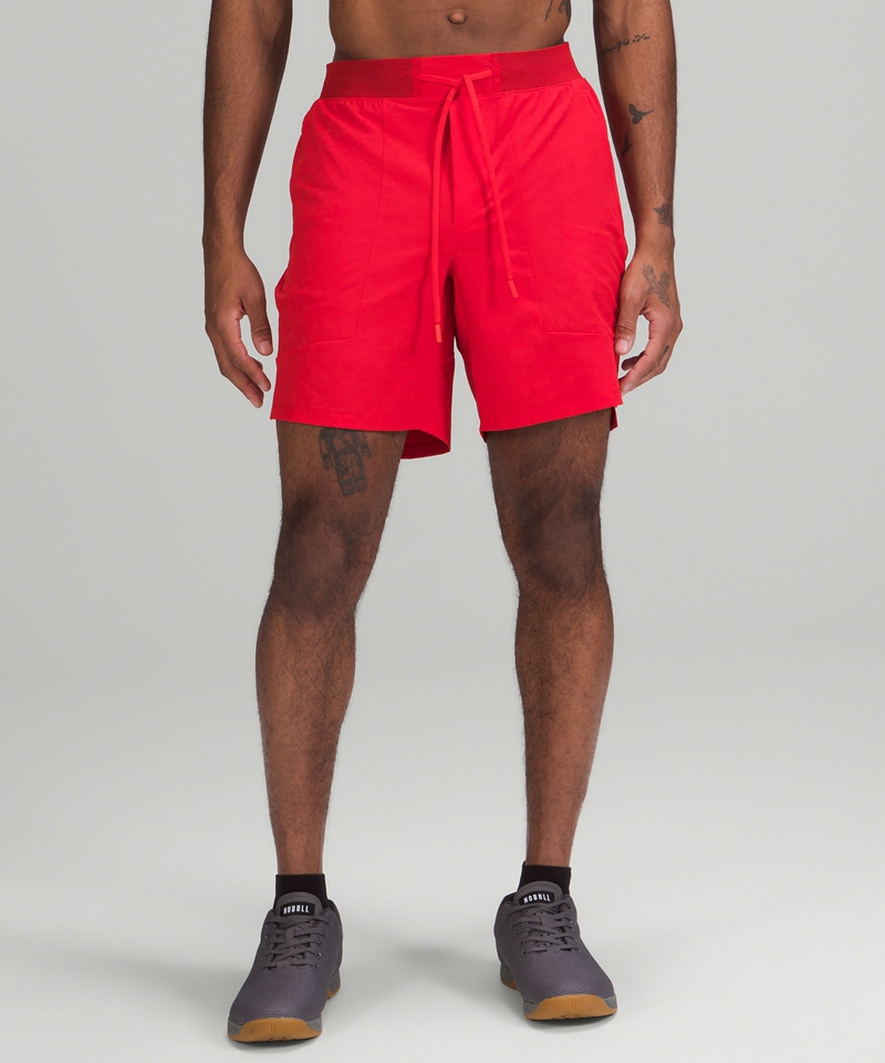 Lululemon Shorts Herre Rød | 49260-SNVH