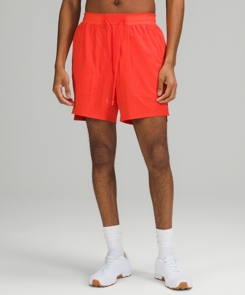 Lululemon Shorts Herre Rød | 82615-BYIC
