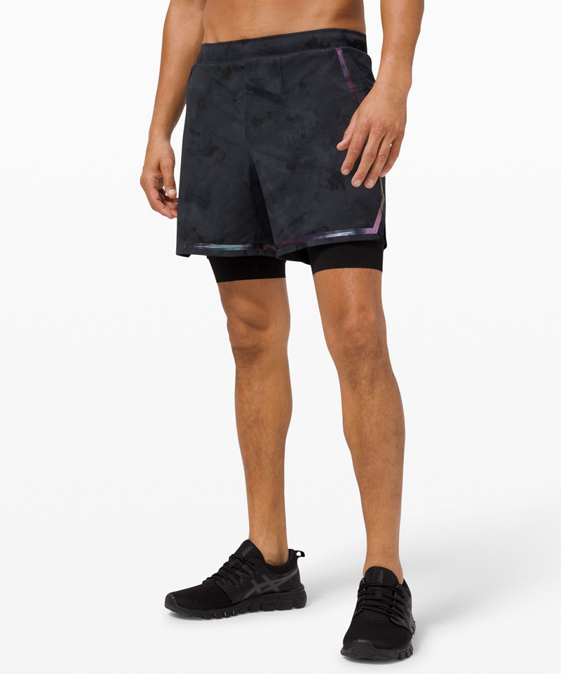 Lululemon Shorts Herre Svarte | 15974-MHCF
