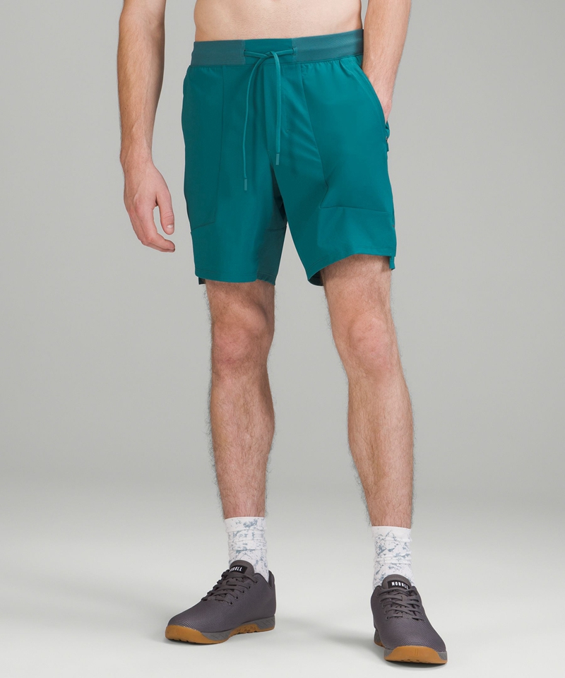 Lululemon Shorts Herre Turkis | 65890-OMRT