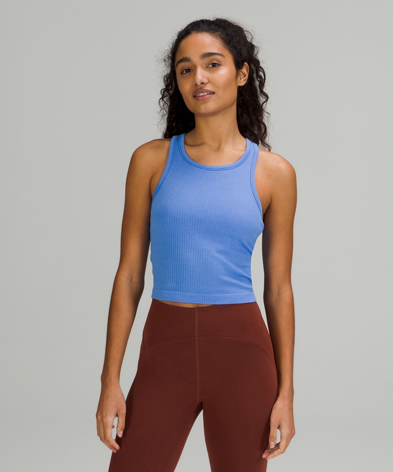 Lululemon Singlet Dame Blå | 54187-BQYT