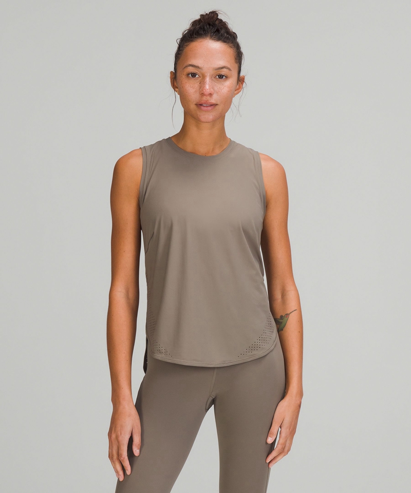Lululemon Singlet Dame Grå Brune | 86597-SBHA