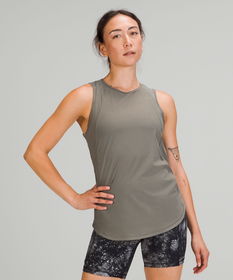 Lululemon Singlet Dame Grå Olivengrønne | 57180-FBGE