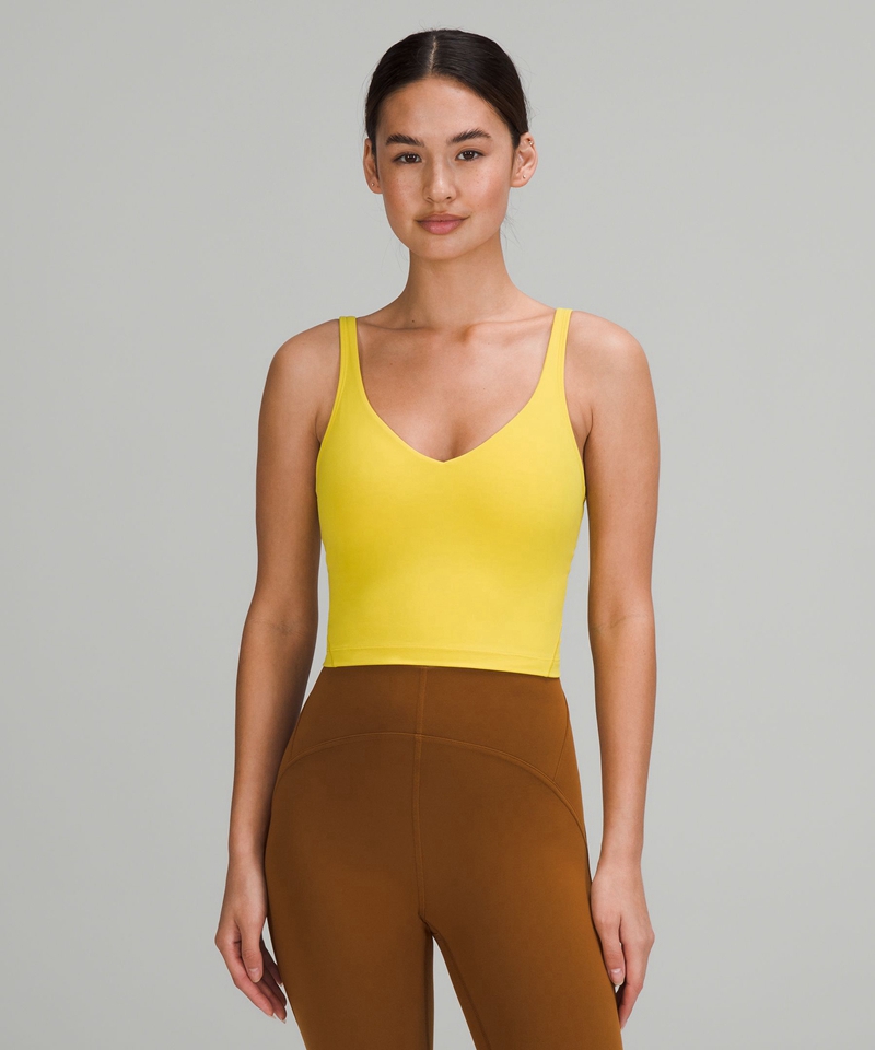 Lululemon Singlet Dame Gul | 17086-UVSF