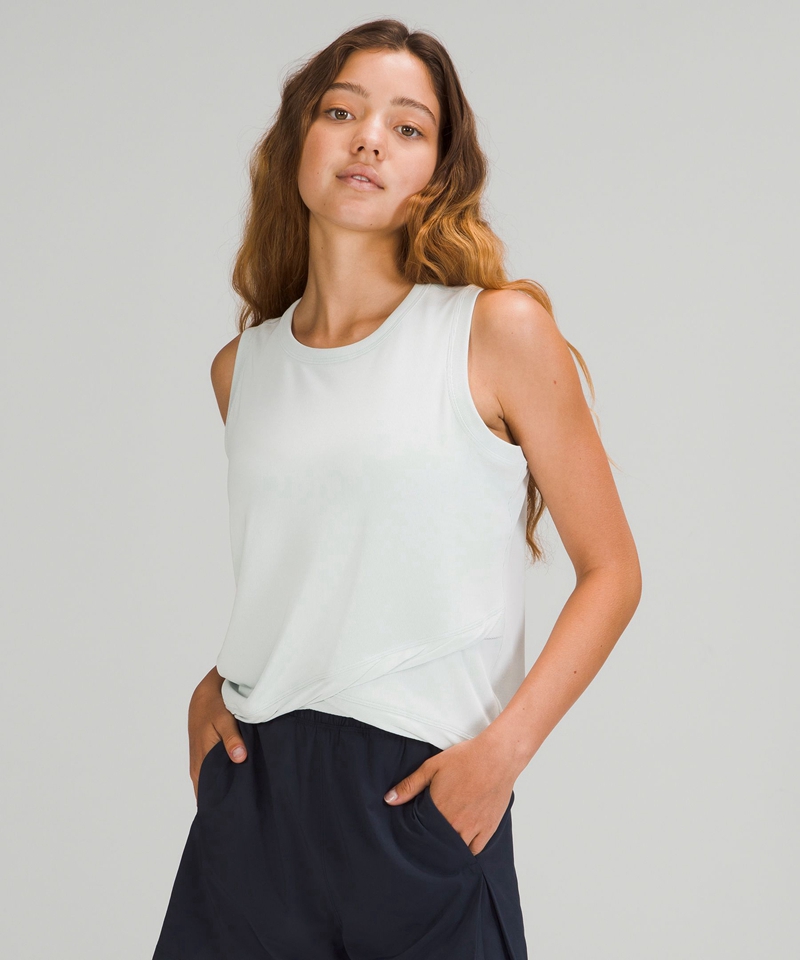 Lululemon Singlet Dame Hvite | 30294-MFGQ