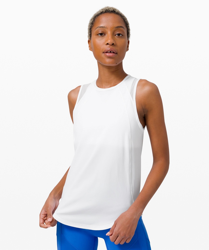 Lululemon Singlet Dame Hvite | 31508-YQUI
