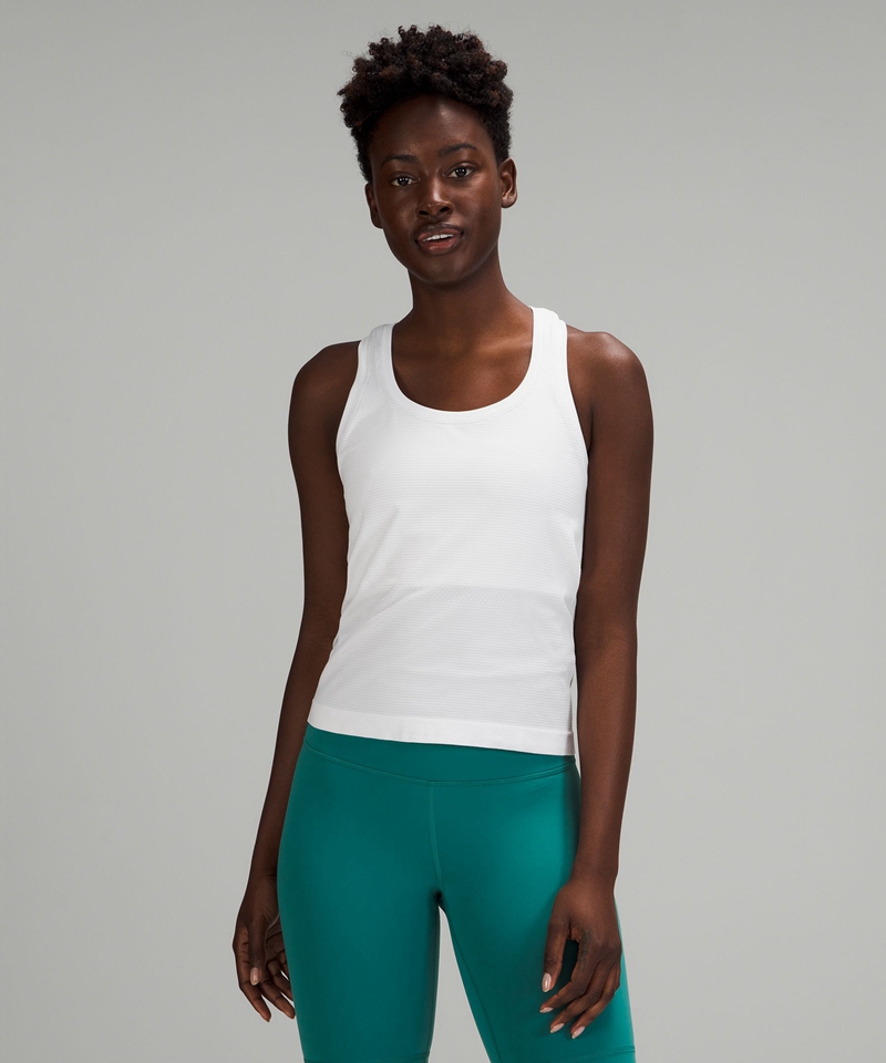 Lululemon Singlet Dame Hvite | 46759-WDFR