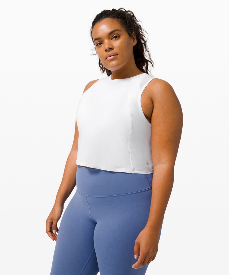 Lululemon Singlet Dame Hvite | 48612-OWMZ
