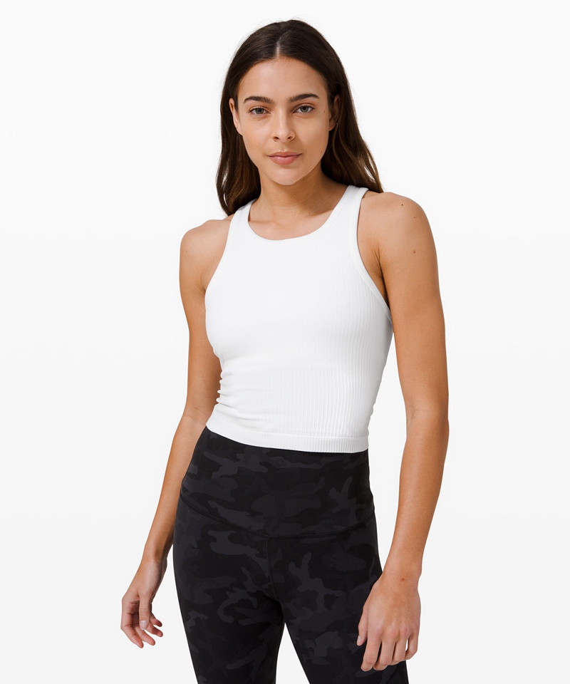 Lululemon Singlet Dame Hvite | 65238-AOPX