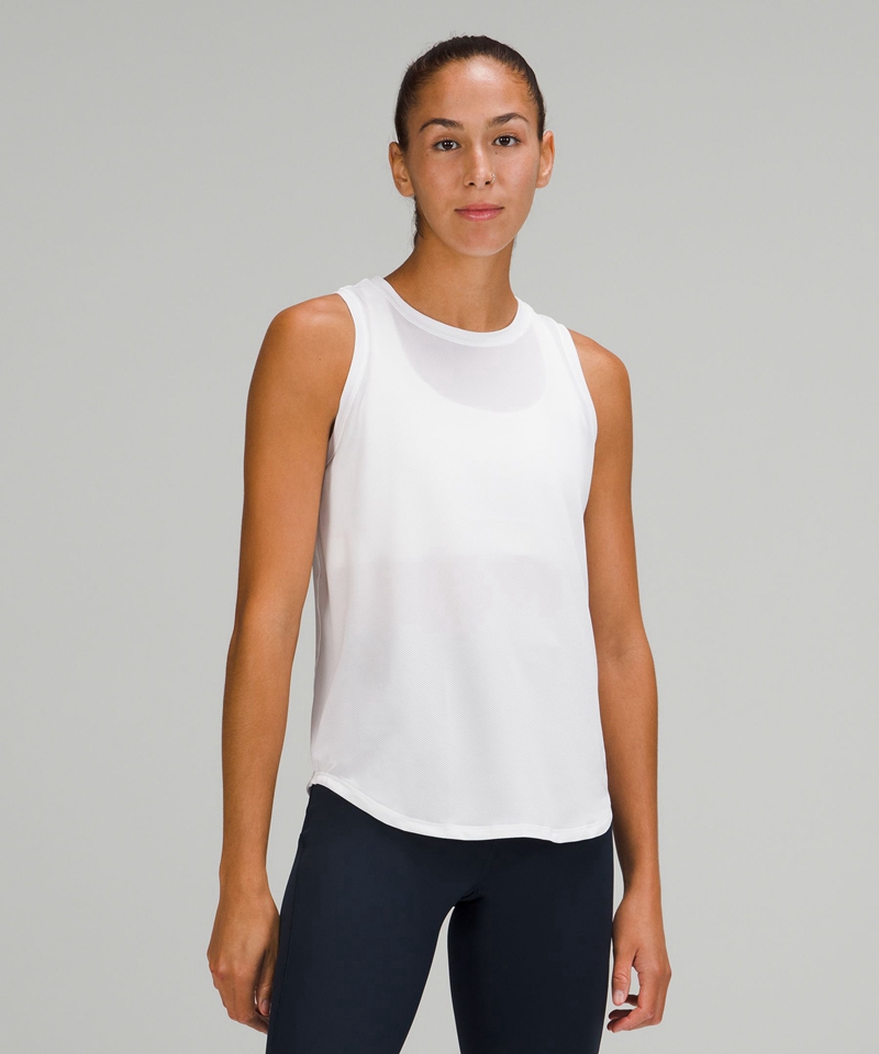 Lululemon Singlet Dame Hvite | 76048-PYUE