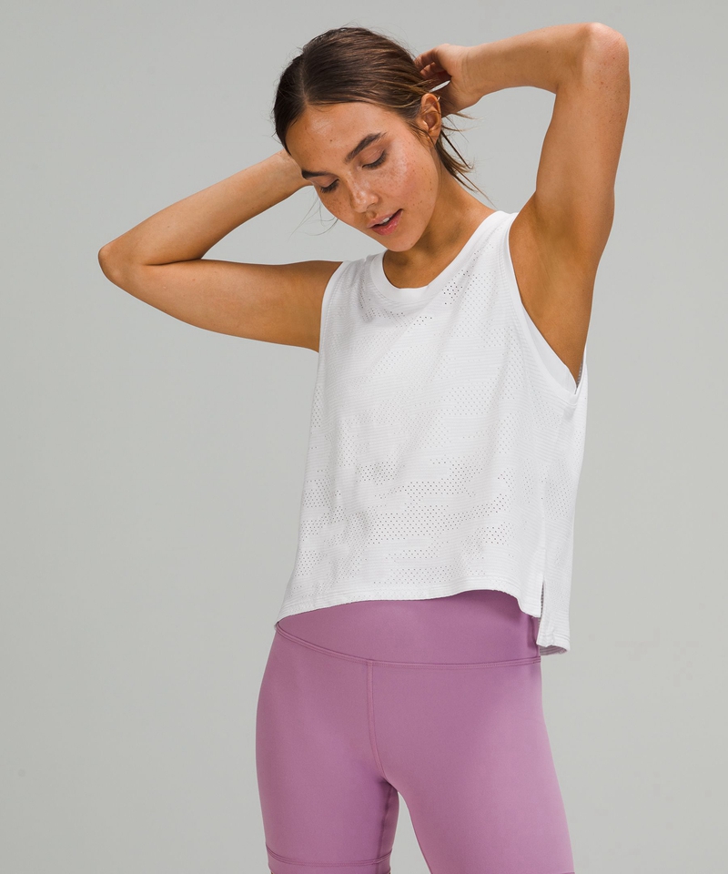 Lululemon Singlet Dame Hvite | 78935-LSIW