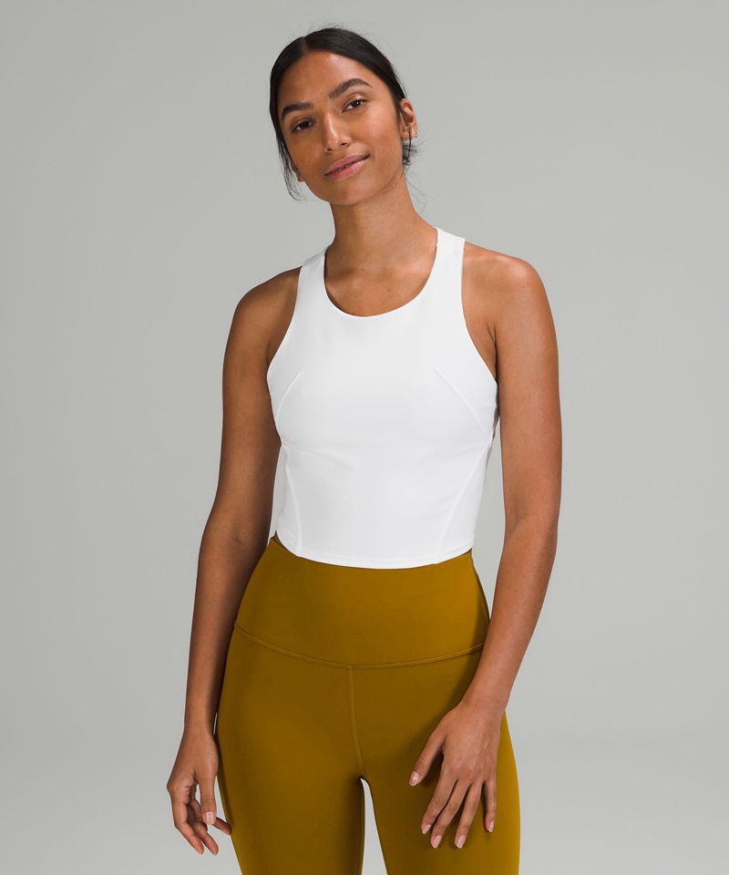 Lululemon Singlet Dame Hvite | 94708-JISM