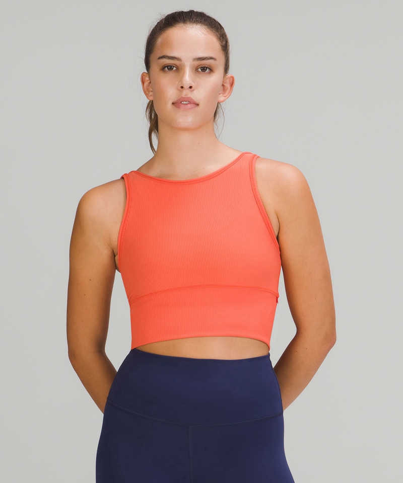 Lululemon Singlet Dame Korall | 68345-FEBN