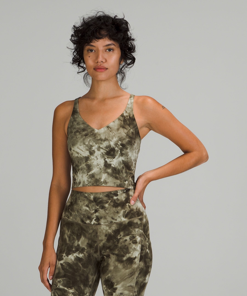 Lululemon Singlet Dame Lyse Olivengrønne | 03847-ZPYS