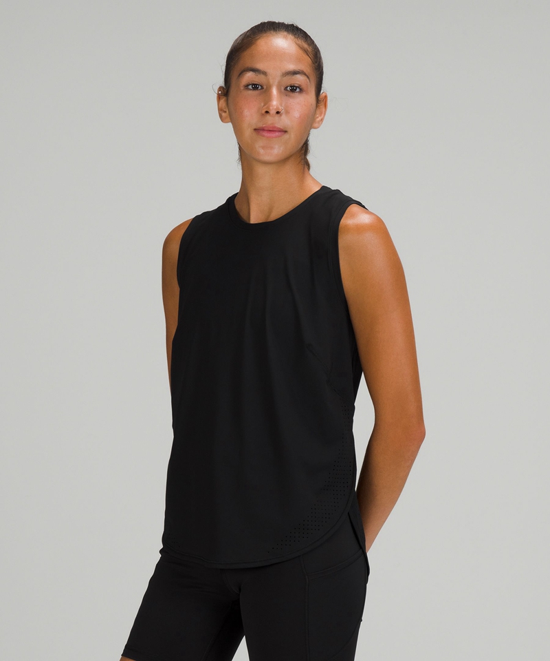 Lululemon Singlet Dame Svarte | 51862-ZLIA
