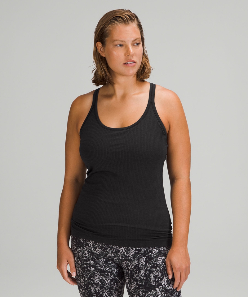 Lululemon Singlet Dame Svarte | 86739-ICJK