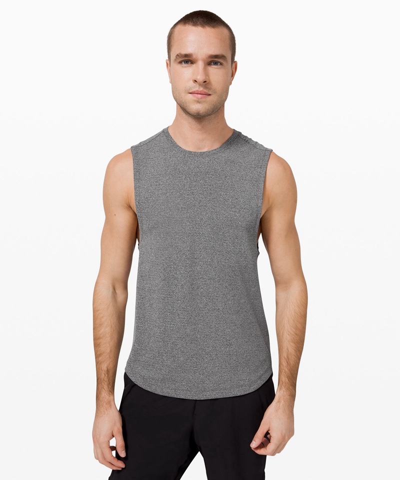Lululemon Singlet Herre Svarte | 06284-UMNB