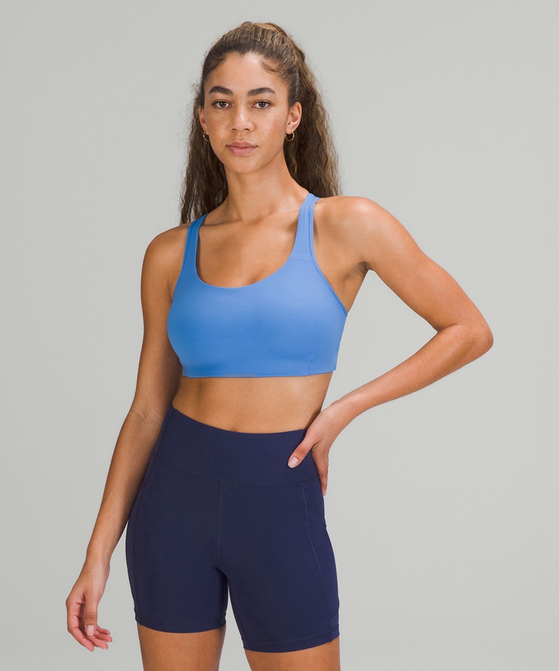 Lululemon Sports Bh Dame Blå | 06518-ZSQI