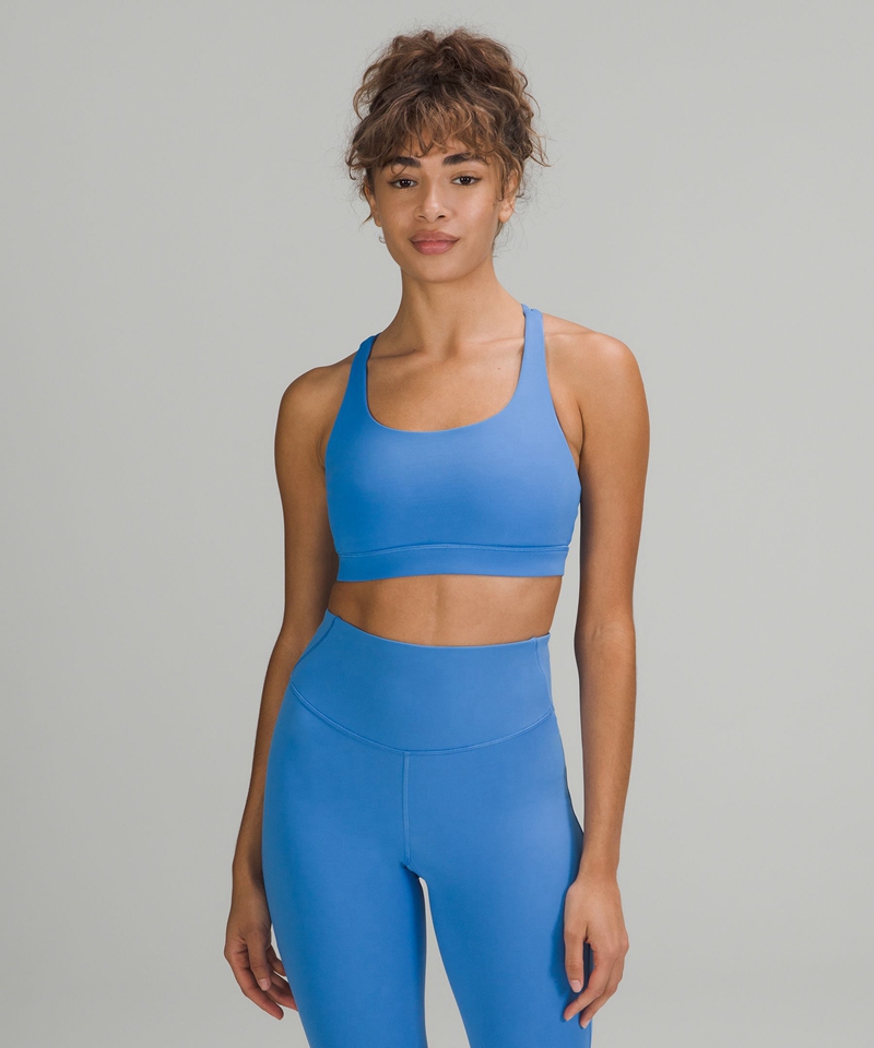 Lululemon Sports Bh Dame Blå | 18367-QVCI