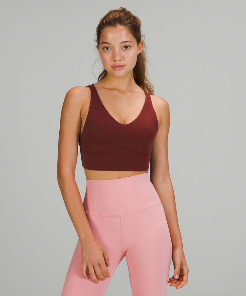 Lululemon Sports Bh Dame Burgunder | 79486-VNXM