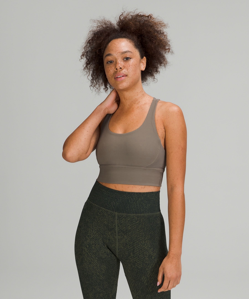 Lululemon Sports Bh Dame Grå Brune | 06359-ZPXK