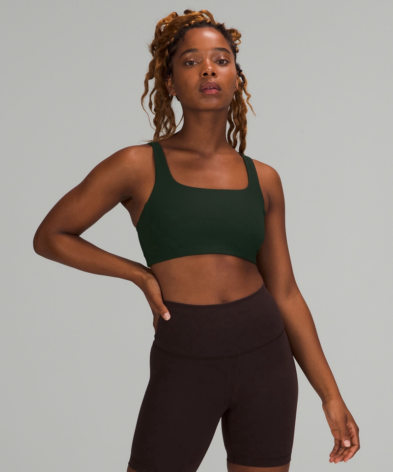 Lululemon Sports Bh Dame Grønn | 81965-XCEG