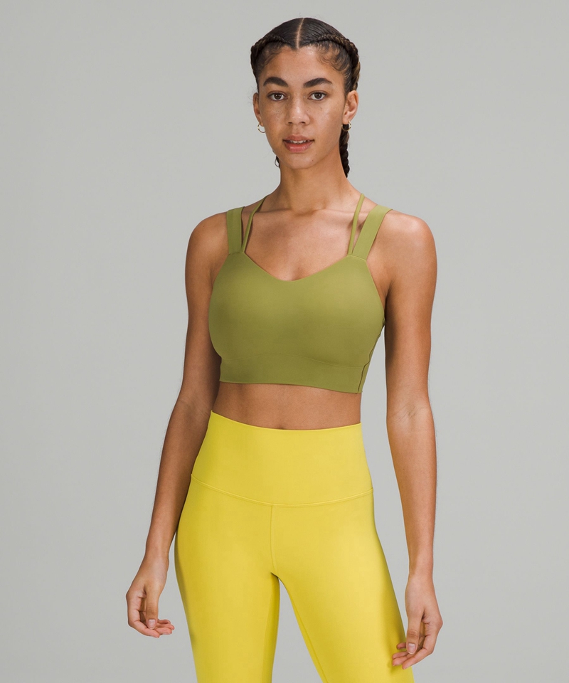 Lululemon Sports Bh Dame Grønn | 83157-SRJB