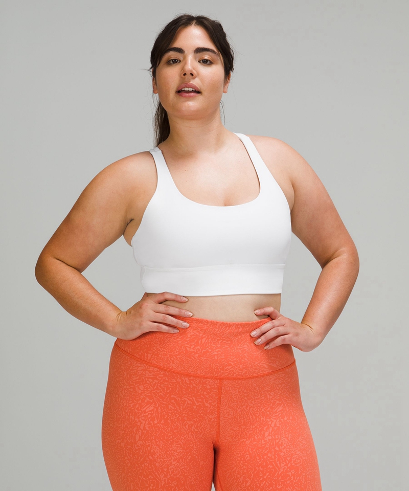 Lululemon Sports Bh Dame Hvite | 26309-GUDI