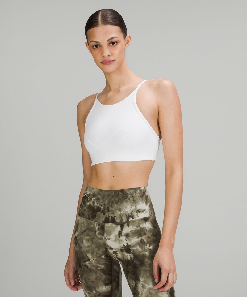 Lululemon Sports Bh Dame Hvite | 37250-WLDQ