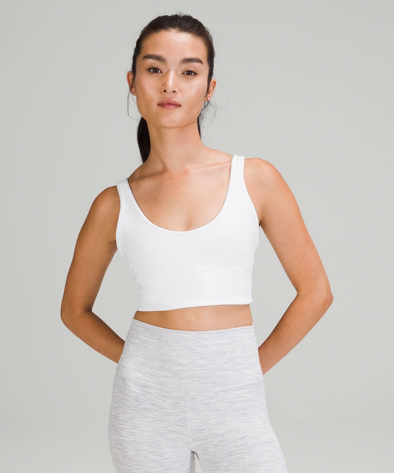 Lululemon Sports Bh Dame Hvite | 43809-YSLV