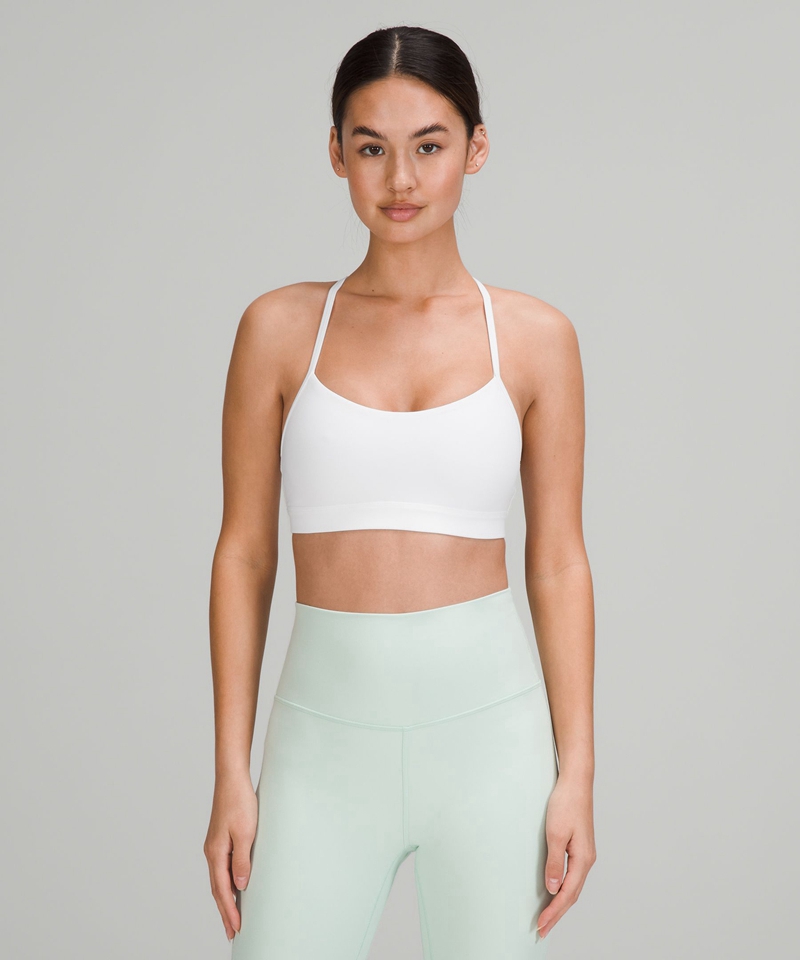 Lululemon Sports Bh Dame Hvite | 82743-MBEF
