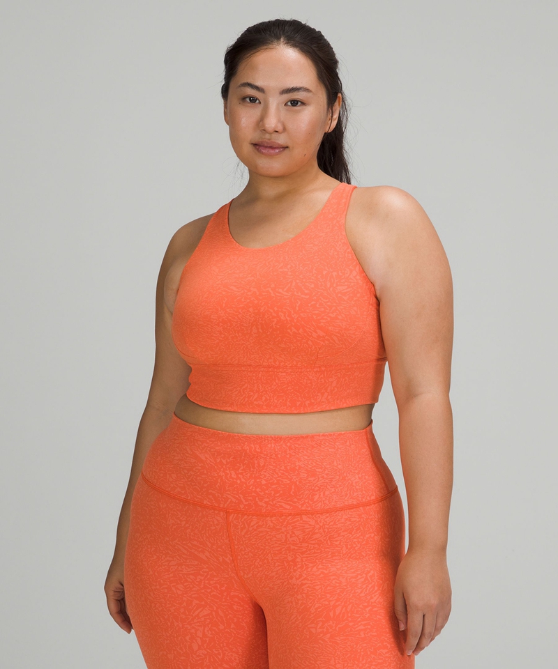 Lululemon Sports Bh Dame Korall | 59371-MJQT