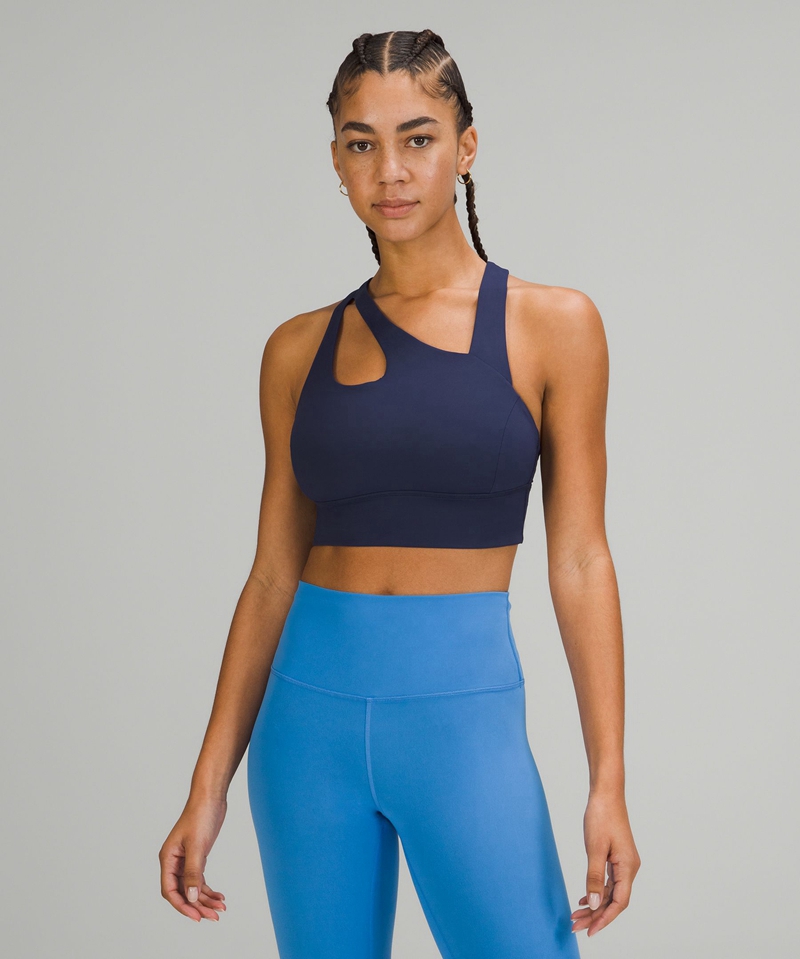 Lululemon Sports Bh Dame Marineblå | 95648-PCEM