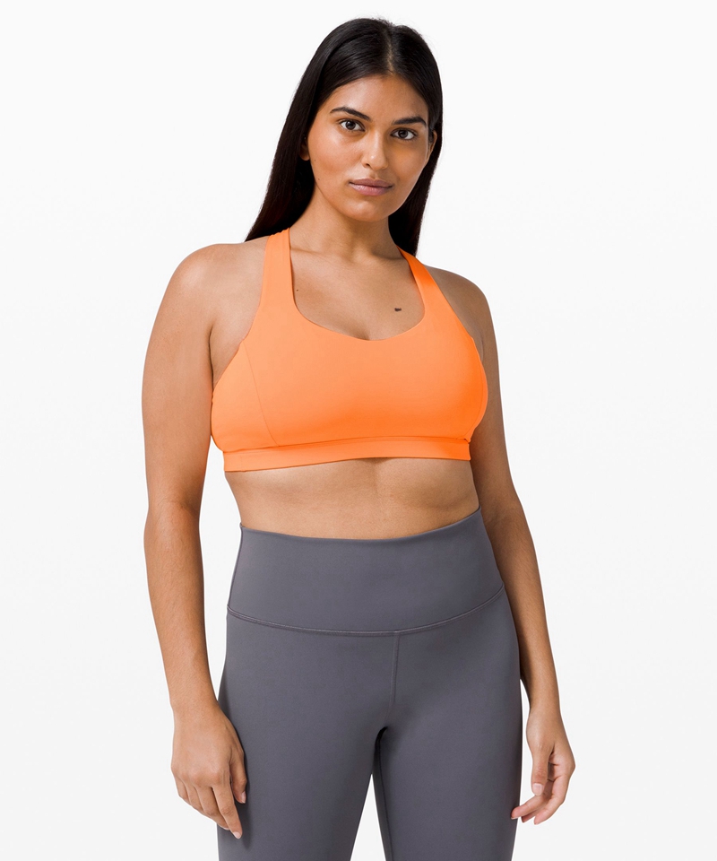 Lululemon Sports Bh Dame Oransje | 62143-NAWE