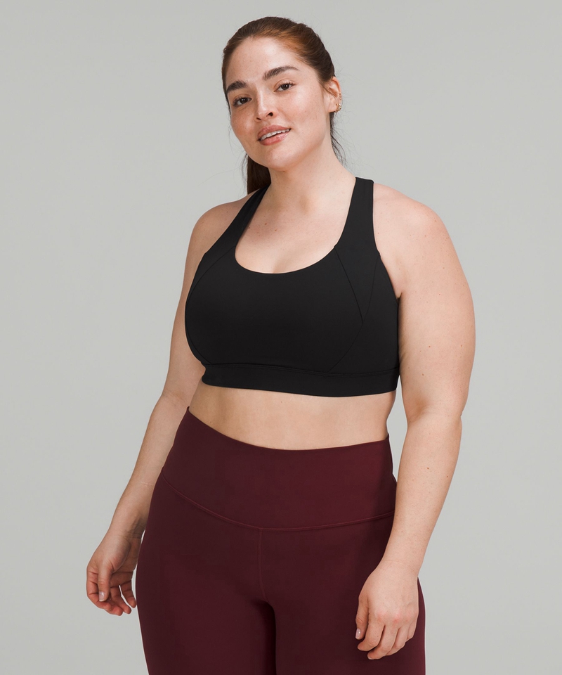 Lululemon Sports Bh Dame Svarte | 10954-AOEK
