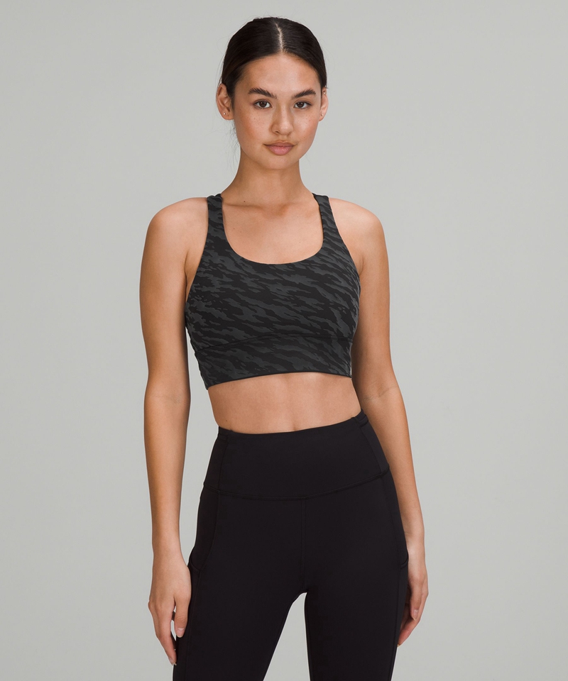 Lululemon Sports Bh Dame Svarte | 53294-SIVA