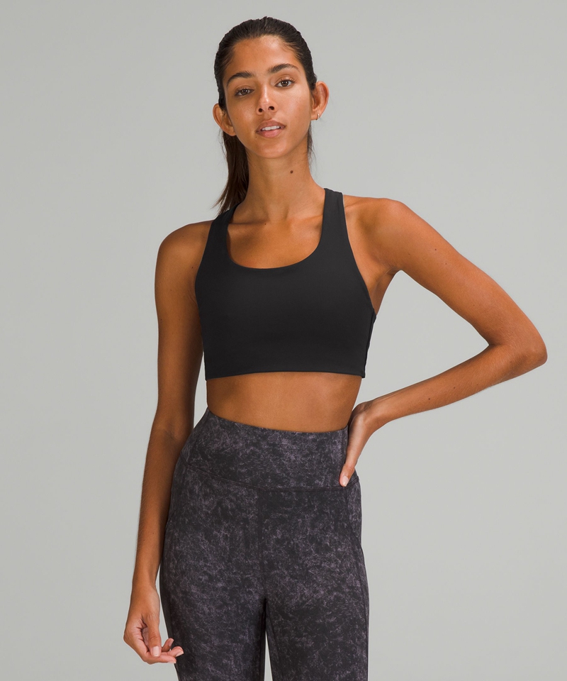 Lululemon Sports Bh Dame Svarte | 78601-XRKI